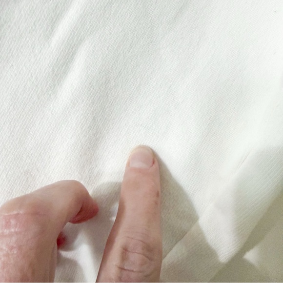 Kule Hoodie Sweatshirt White Green Love Size Small - Picture 4 of 7